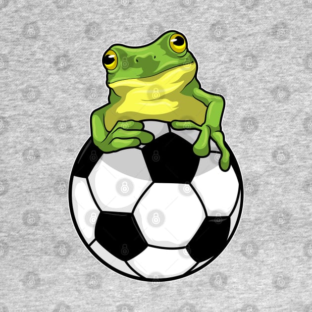 Frog with Soccer ball by Markus Schnabel